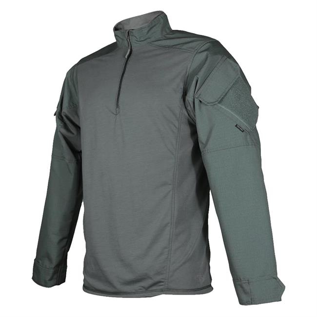 Men's TRU-SPEC Poly / Cotton 1/4 Zip Urban Force Combat Shirt Tactical ...